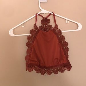 Aerie Bralette Burnt Orange